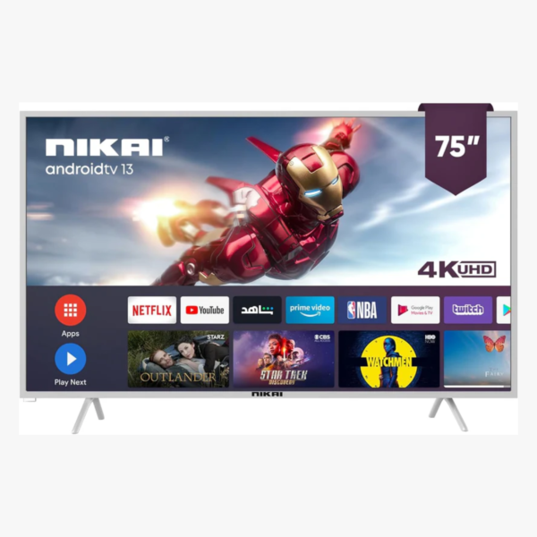 Nikai 75" INCH Web os UHD Smart LED  Frameless, Ultra HDR, Dolby Audio, Smart Voice Control | NIK75MEU4STN